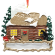 Log Cabin Personalized Ornament Supply