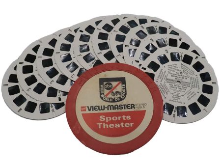 Sport Theater - 10 ViewMaster Vintage 3D Reels Plus Storage Case Online Sale