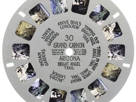 Grand Canyon, Arizona  - View-Master Hand-Lettered Reel - vintage - (HL-30n) Fashion