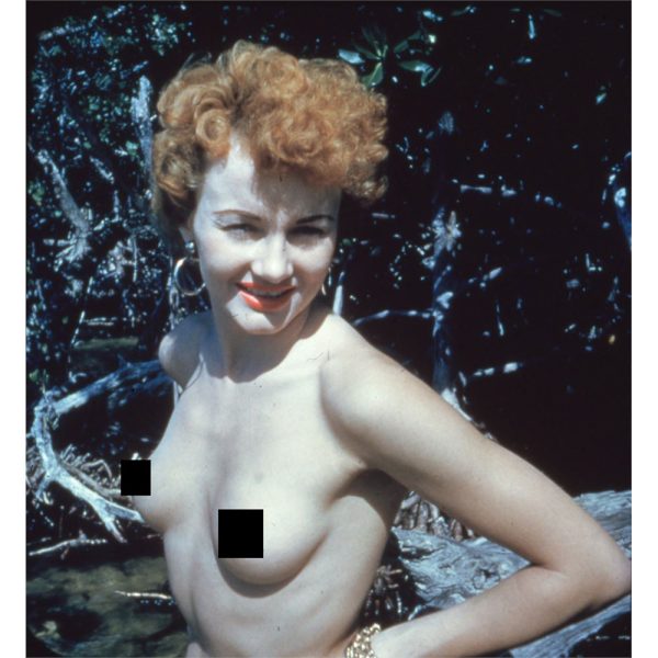 3D Stereo Twin - 35mm Pinup Slides - Redhead in the Bushes - vintage For Cheap