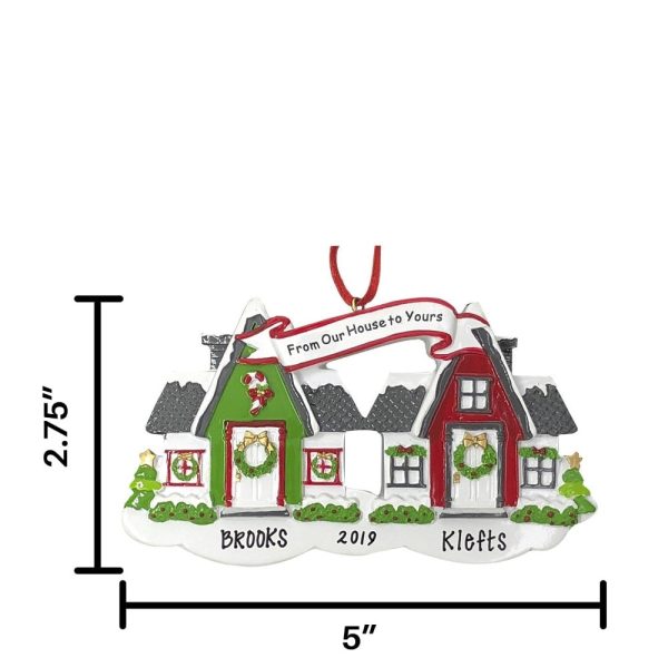 Neighbors House Personalized Ornament Discount