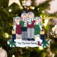 Park Bench Family of 4 Personalized Ornament Online now