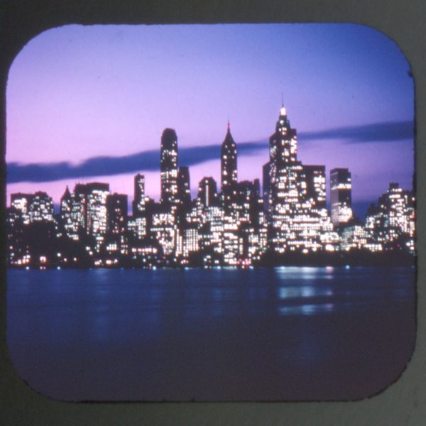 New York City at Night - View-Master Reel Packet - 1970s views - vintage - (A647-G1) For Sale