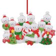 Personalized Snowman Family of 11 Christmas Ornament Discount