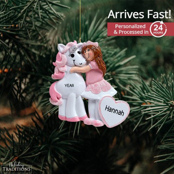 Princess & Unicorn Christmas Ornament Online