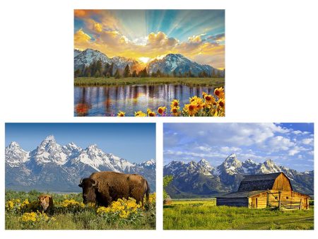 3 - Grand Teton Range - 3D Lenticular Postcards  Greeting Cards - NEW Sale