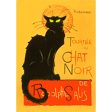 T.A. Steinlen - The Black Cat - 3D Lenticular Postcard Greeting Card Online Hot Sale