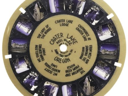 Crater Lake Oregon - View-Master Blue Ring Reel - vintage -(BR-22c) Fashion