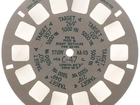 AA-113 - Military Range Estimation Study Reel - Douglas C-47 Skytrain - naval aviation reel - vintage Online now