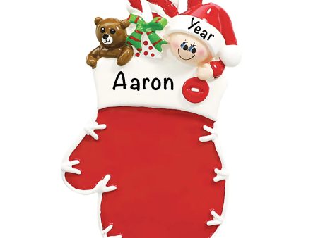 Red Baby Mitten Christmas Ornament Online Hot Sale