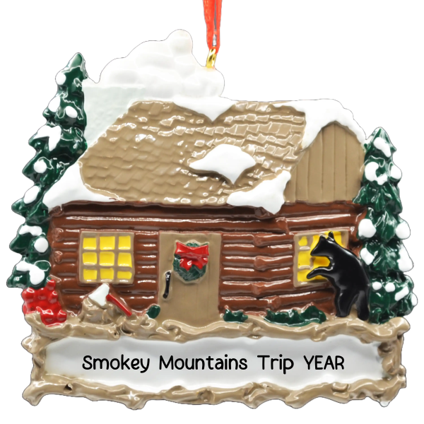 Log Cabin Personalized Ornament Supply