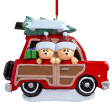 SUV Car Christmas Tree Bear Couple Christmas Ornament Sale