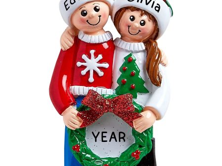 Ugly Sweater Couple Christmas Ornament Online Sale