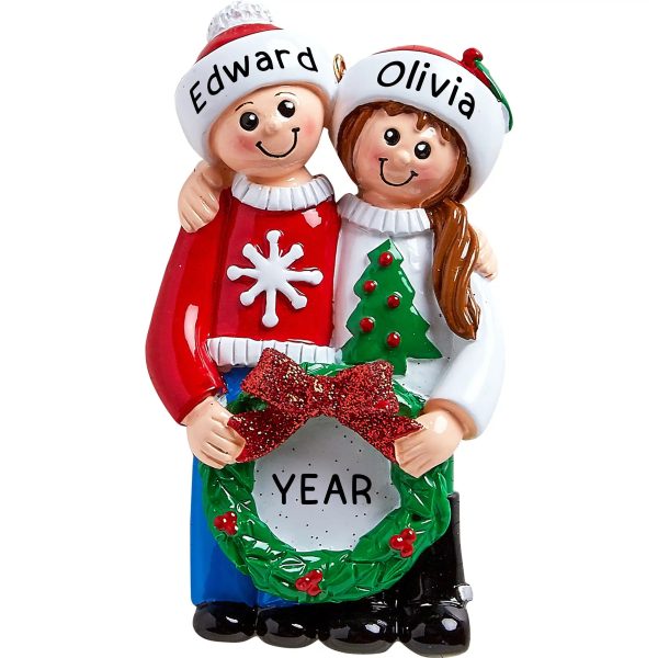 Ugly Sweater Couple Christmas Ornament Online Sale