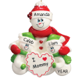 Mom With 2 Children Christmas Ornament Fashion