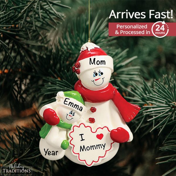 Mom With 1 Child Christmas Ornament Online Sale