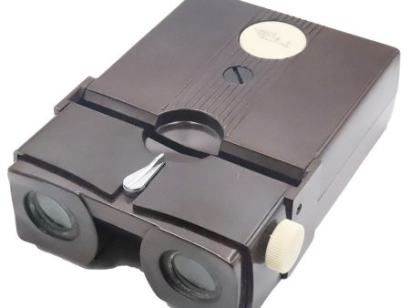 Brown Realist White Button Stereo Slide Viewer - Refurbished - vintage Online now