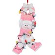 Pink Baby Girl Christmas Lights Ornament For Cheap