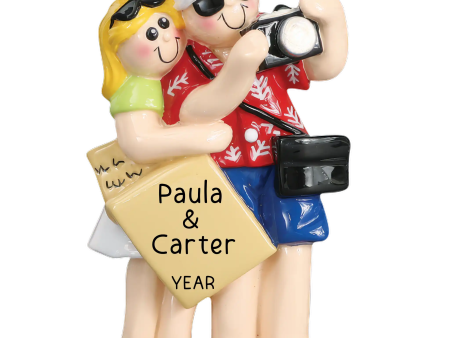 Tourist Couple Personalized Ornament Supply