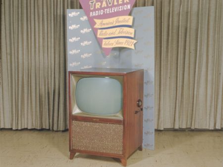 Stereo Slide - Travler TV - Console Model 521-770 - 21  - 1950s - 7P format - vintage Fashion