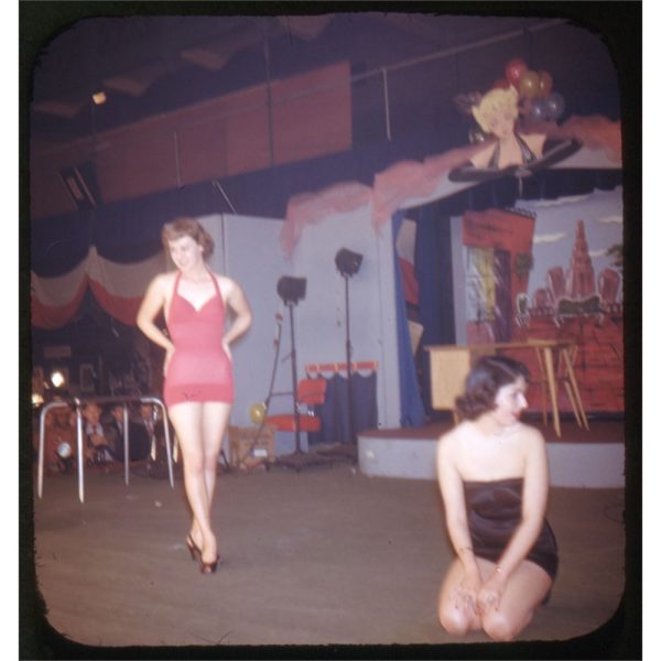 3D Stereo Realist Pin-Up Slide - Original Image  Bathing Beauty Show  - vintage Online