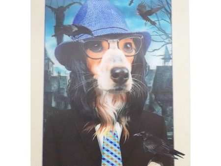 Dog with suit and hat - 3D Lenticular Poster - 12x16 Print - New For Sale