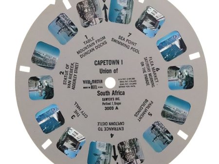 Capetown I- Union of South Africa  - View-Master Printed Reel - vintage - (REL-3003A) Supply