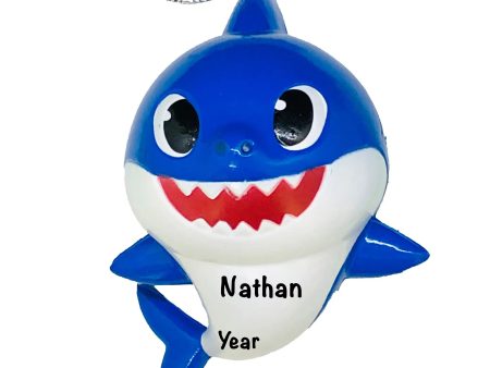 Baby Shark - Daddy Shark Blue Christmas Ornament For Cheap