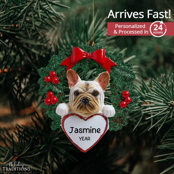 French Bulldog Christmas Ornament For Tree Decoration For Cheap