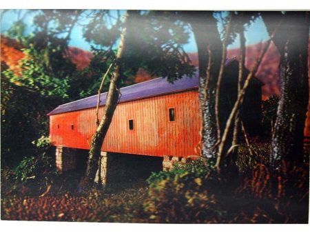 Covered Bridge - 3D Lenticular Poster - 12 X 16 For Discount