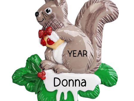 Squirrel Personalized Christmas Ornament Fashion