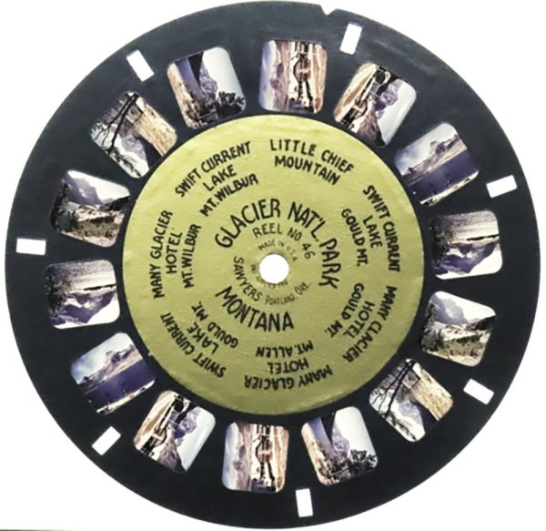 Gold Center ViewMaster Reel 46 Glacier National Park on Sale