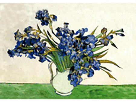 Vincent Van Gogh - Irises - 3D Lenticular Postcard Greeting Card Online Hot Sale