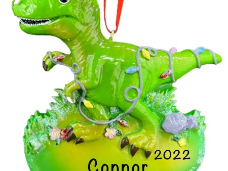 Dinosaur T-Rex Christmas Ornament - Lights Cheap