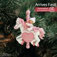 Pink Baby Carousel 1st Christmas Ornament For Discount