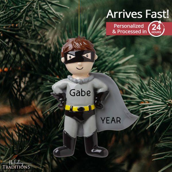 Super Hero Batman Style Christmas Ornament For Sale