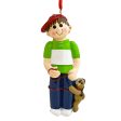 Boy With Dog Christmas Ornament Hot on Sale