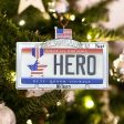 Veteran Hero License Plate Personalized Ornament Fashion