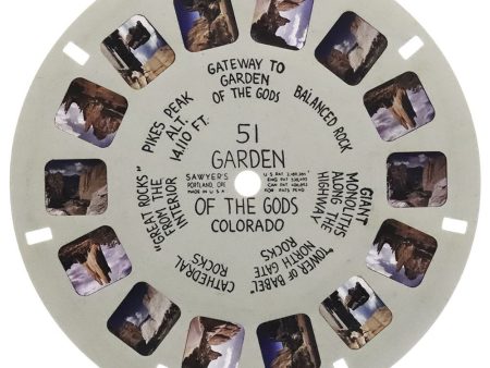 Garden of the Gods  - View-Master Hand-Lettered Reel - vintage - (HL-51n) Supply