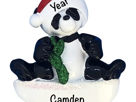 Panda Bear Christmas Ornament Discount