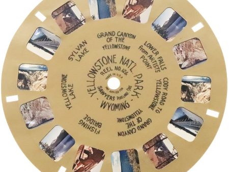 Yellowstone Nat l Park - Wyoming - View-Master Buff Reel - vintage - (BUF-126c) Online now