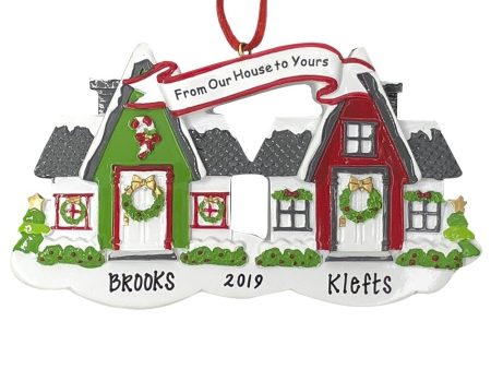 Neighbors House Personalized Ornament Discount