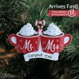 Mr & Mrs Hot Cocoa Christmas Ornament For Sale