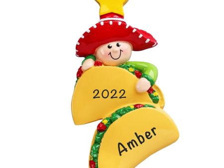 Taco Lover Christmas Ornament For Sale