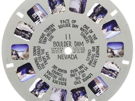 Boulder Dam, Nevada II - View-Master Hand-Lettered Reel - vintage - (HL-11n) For Sale