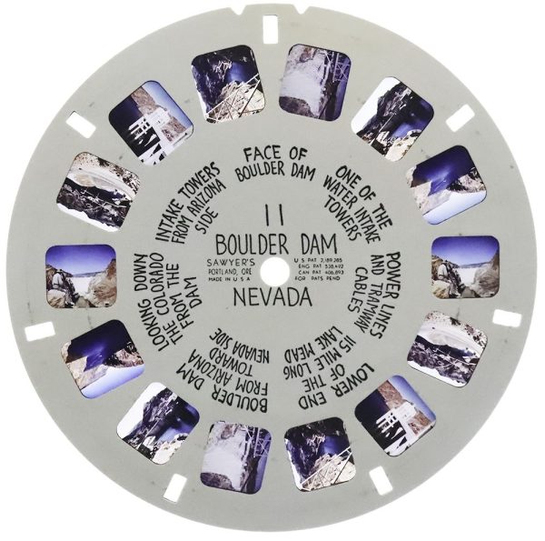 Boulder Dam, Nevada II - View-Master Hand-Lettered Reel - vintage - (HL-11n) For Sale