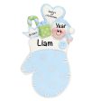 Blue Baby 1st Christmas Mitten Christmas Ornament Online now