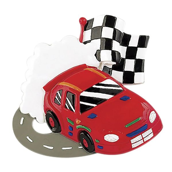 Race Car Track Christmas Ornament Supply