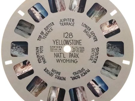 Yellowstone Nat l Park - Wyoming - View-Master Hand-Lettered Reel - vintage - (HL-128n) Online