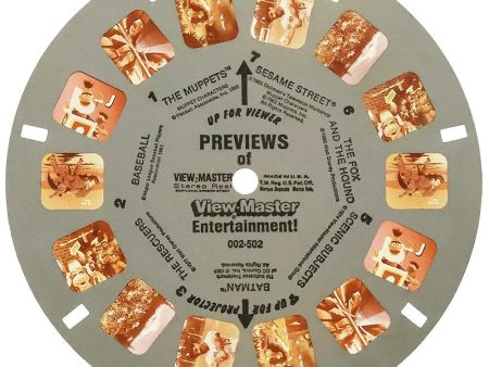 1982- Previews of View-Master Entertainment! - Demonstration Reel - View-Master Single Reel - vintage - (002-502) Online Sale